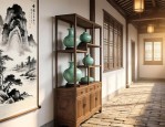 老房改造新中式走廊文化设计图案案例