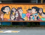 明明的一生原创手绘法治宣传漫画火遍栖霞龙潭街道