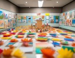 博山小学一年级六班向日葵中队征集班徽，学生创意无限