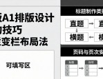 展板A1排版设计简约技巧 辟栏变栏布局法