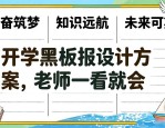 开学黑板报设计方案大全，老师一看就会