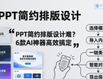 PPT简约排版设计难？6款AI神器高效搞定