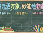 高中生黑板报设计图案大全，高清模板与创意图案参考指南