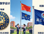 班徽班旗设计大全 流动红旗吊旗方案