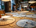 湖北二师非遗团队走进浏阳油纸伞工坊，探寻传承新路径