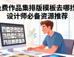 免费作品集排版模板去哪找？设计师必备资源推荐