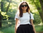 时尚无界限，中年女士如何用T恤衫+半身裙穿出春夏高级感？