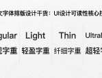中文字体排版设计干货：UI设计可读性核心技巧