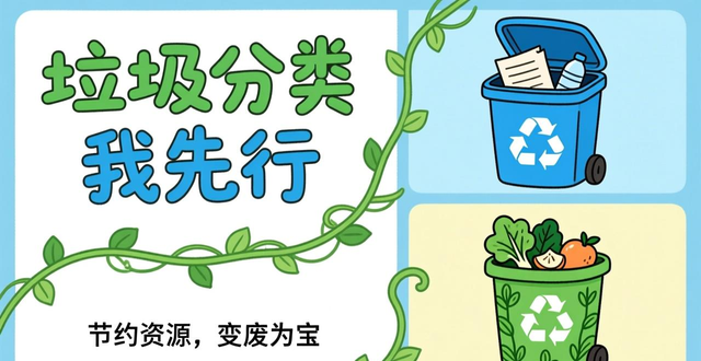 垃圾分类手抄报画法_黑板报设计图案大全简单花边_如何画简单又好看的垃圾分类手抄报