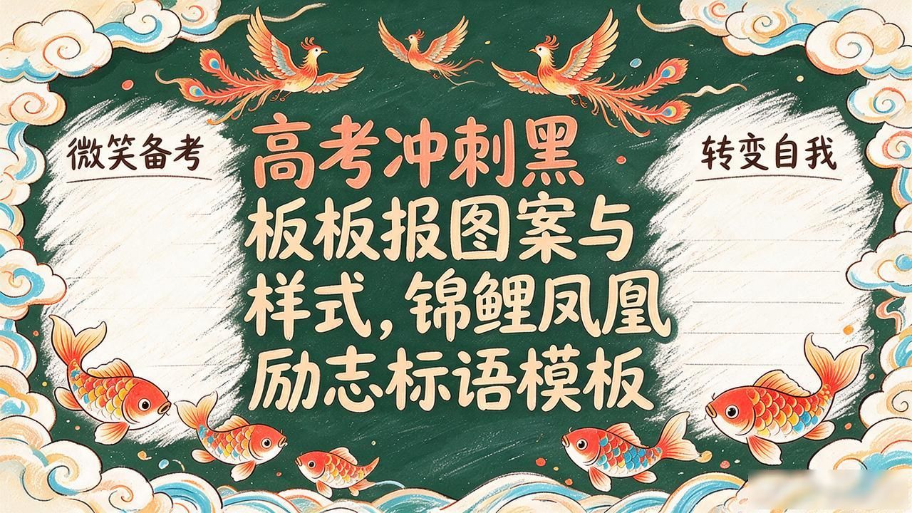 板报设计图案与样式_兰州成功学校高三黑板报_决战高考氛围营造