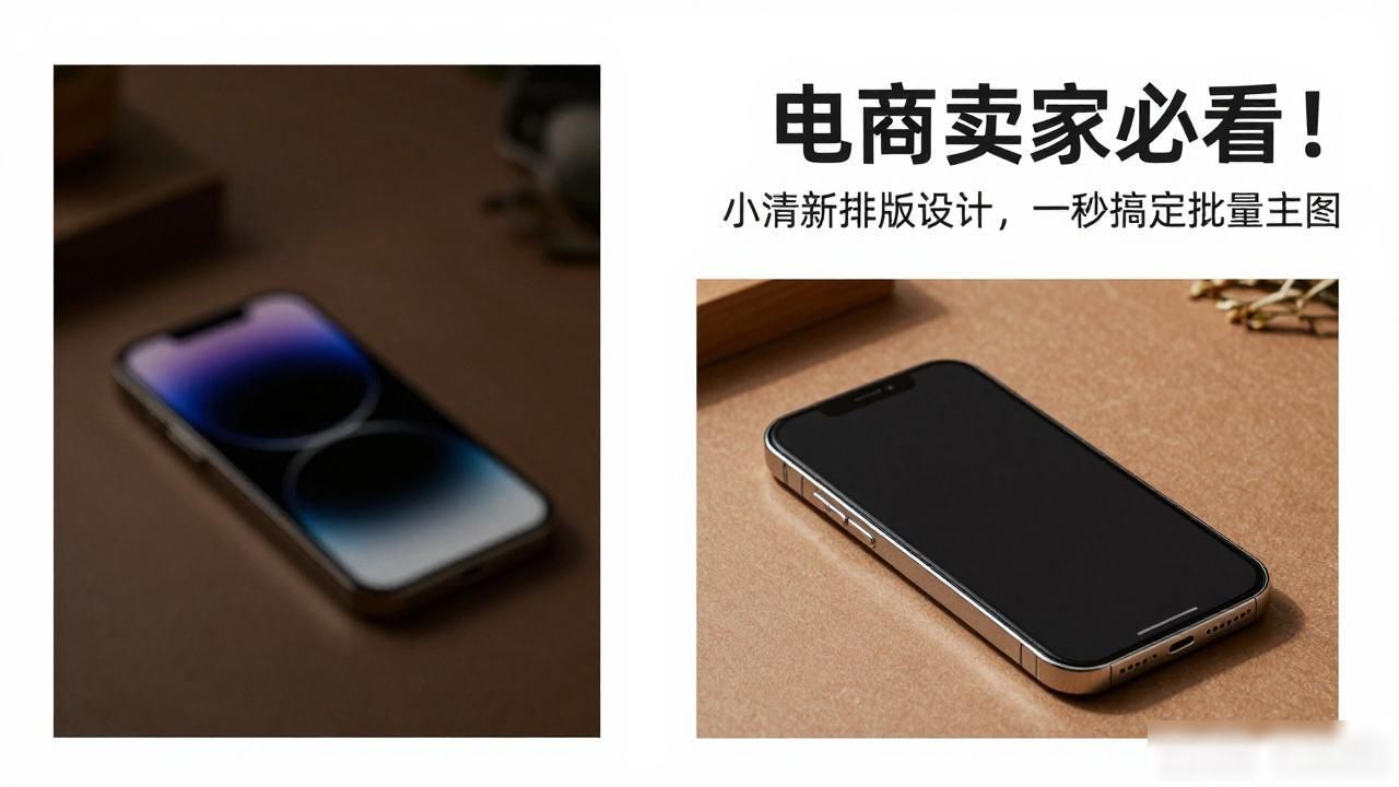 电商AI作图工具_小清新排版设计_AI主图排版神器