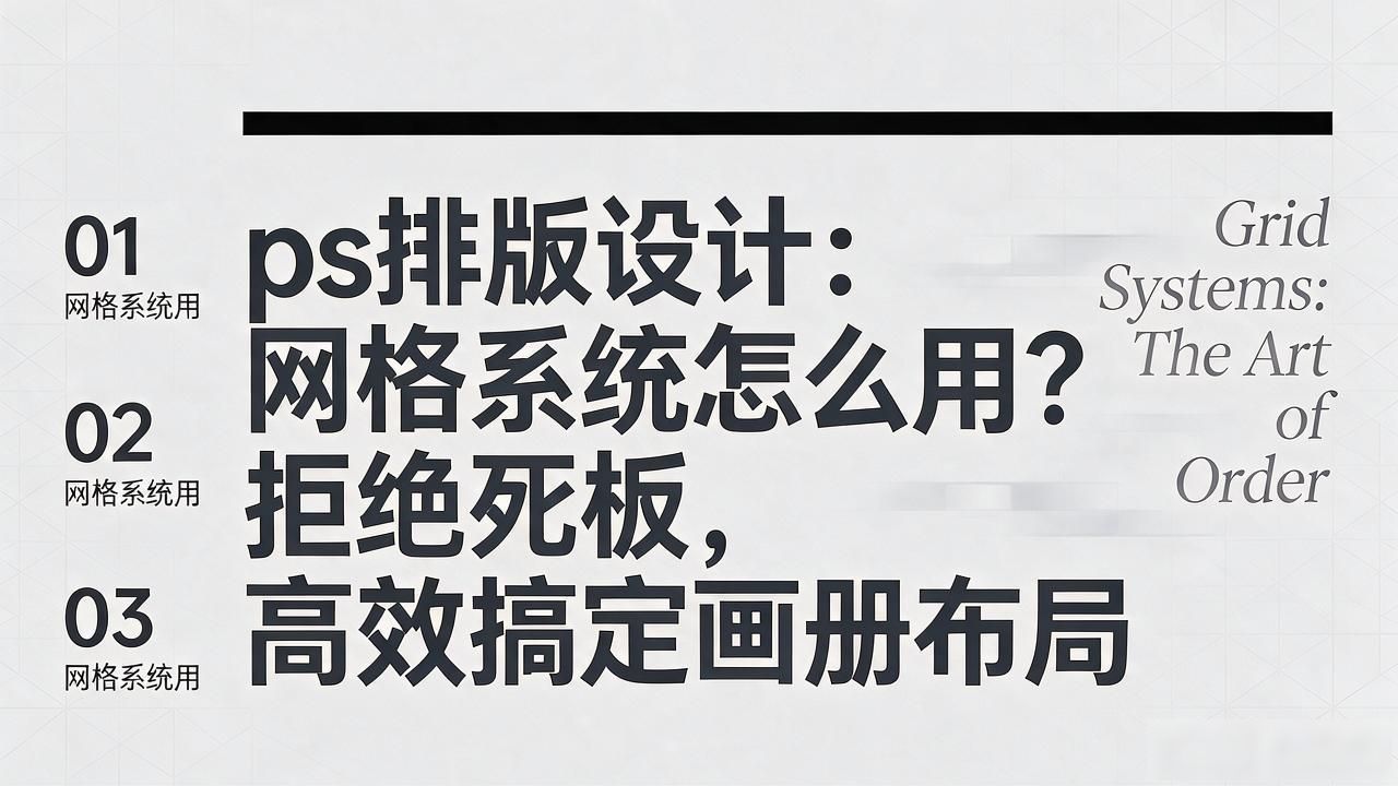 网格划分技巧_ps排版设计_网格系统排版