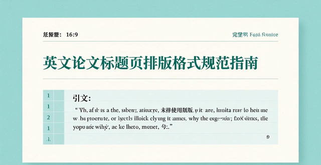 英文标题设计排版_american academic writing guidelines_humanities english paper format