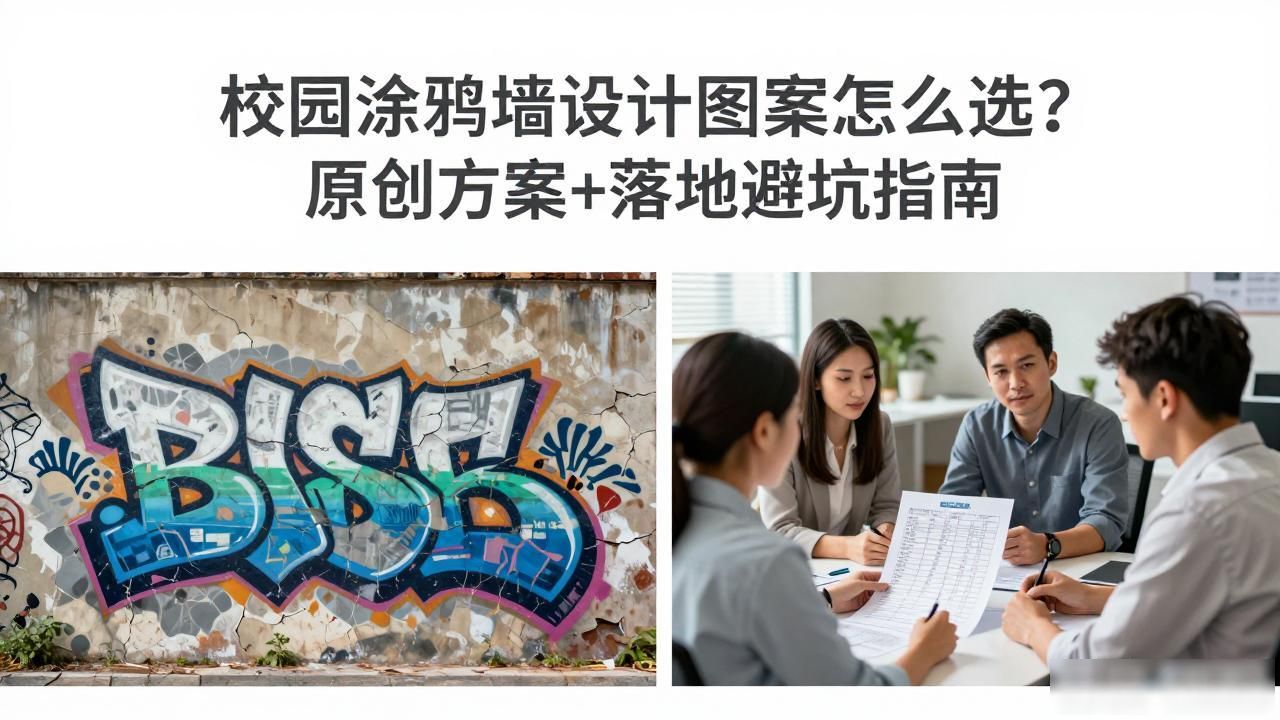 艺术墙绘设计公司_手绘墙施工团队_涂鸦定制服务_校园涂鸦墙设计图案