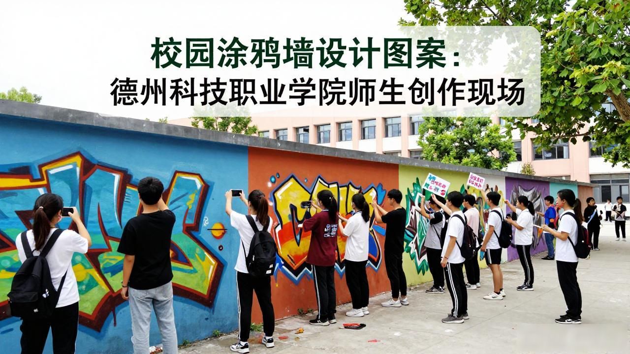 校园涂鸦墙设计图案_德州科技职业学院涂鸦墙_校园艺术创作活动