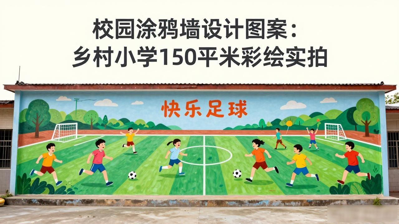 校园涂鸦墙设计图案_湛江幼专三下乡校园彩绘_乡村小学墙绘公益实践
