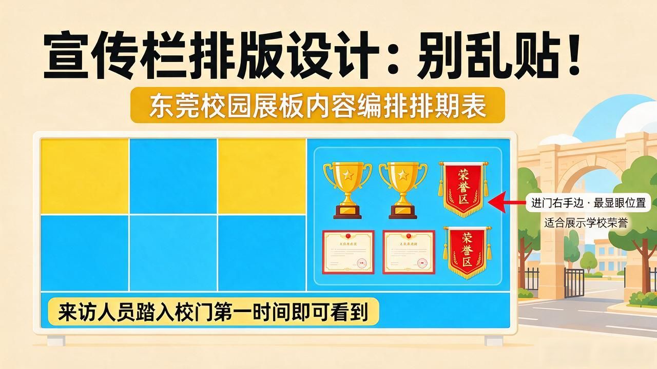 宣传栏排版设计_学校宣传栏展板制作_东莞学校宣传栏设计