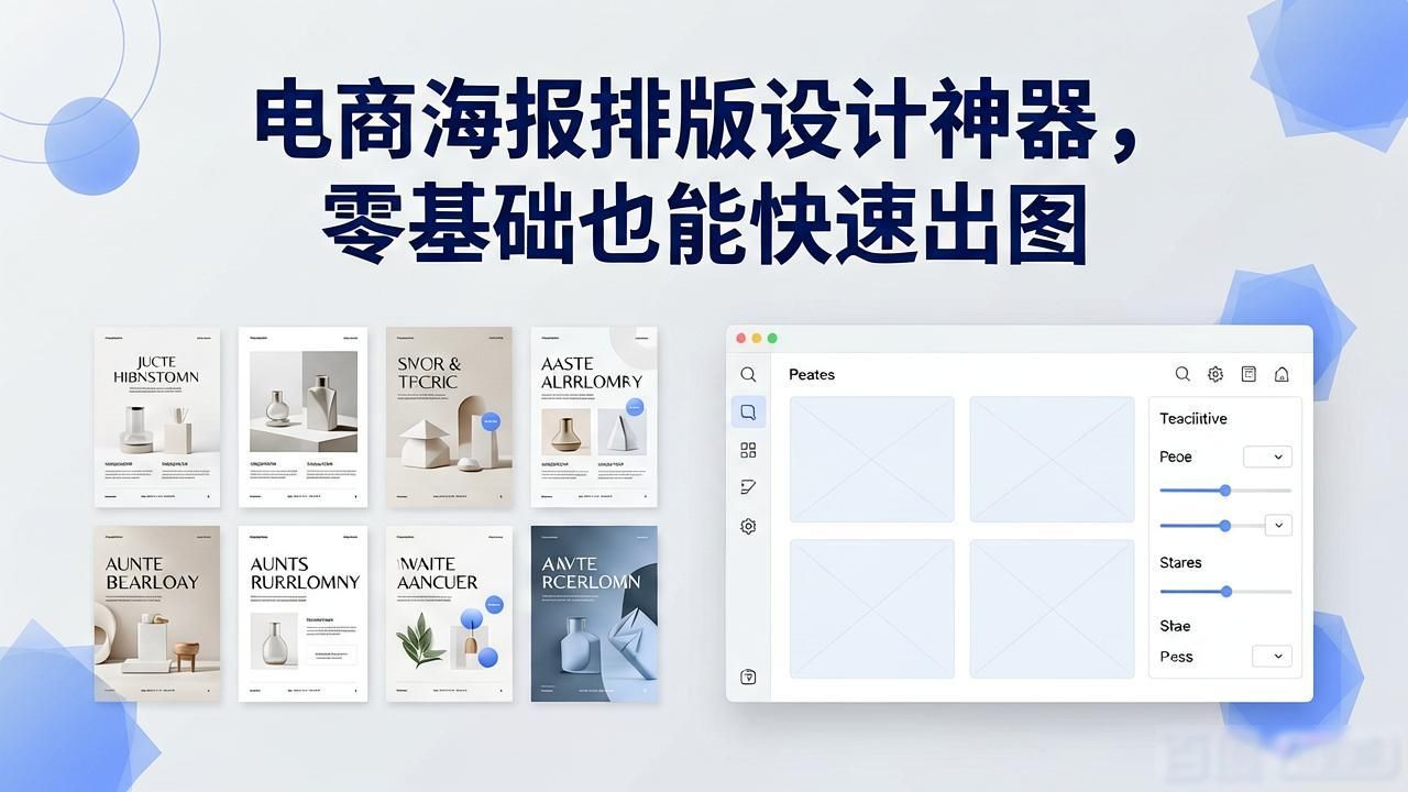 AI文生图海报工具_海报排版设计_易可图电商海报制作