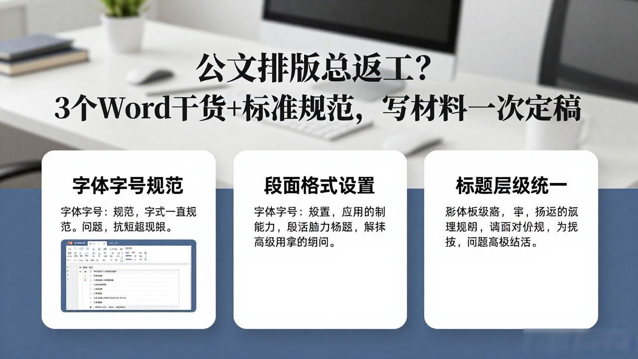 公文写作标准规范_Word排版技巧干货_人物说明书排版设计