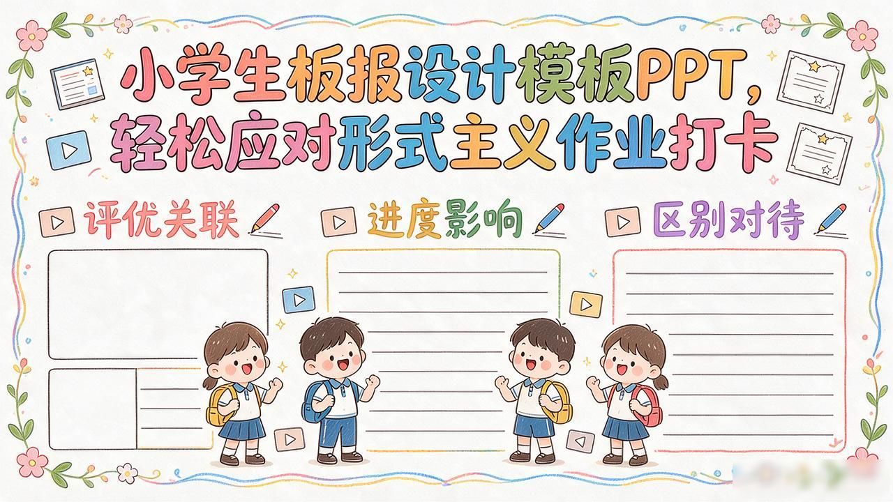 小学生形式主义作业_家长应对形式主义作业_小学生板报设计图案ppt