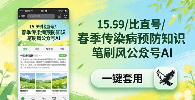 设计排版模板_春季传染病预防笔刷风排版模板_公众号健康科普内容排版技巧