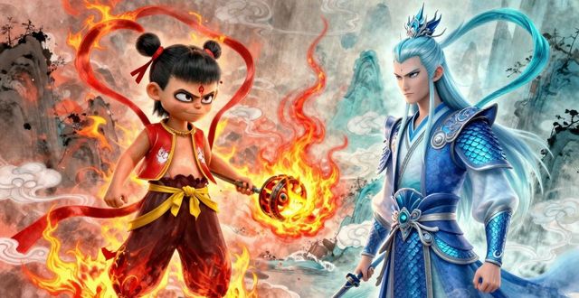 动画电影海报设计中国风元素运用_中国风动画电影海报设计特点_海报设计图案