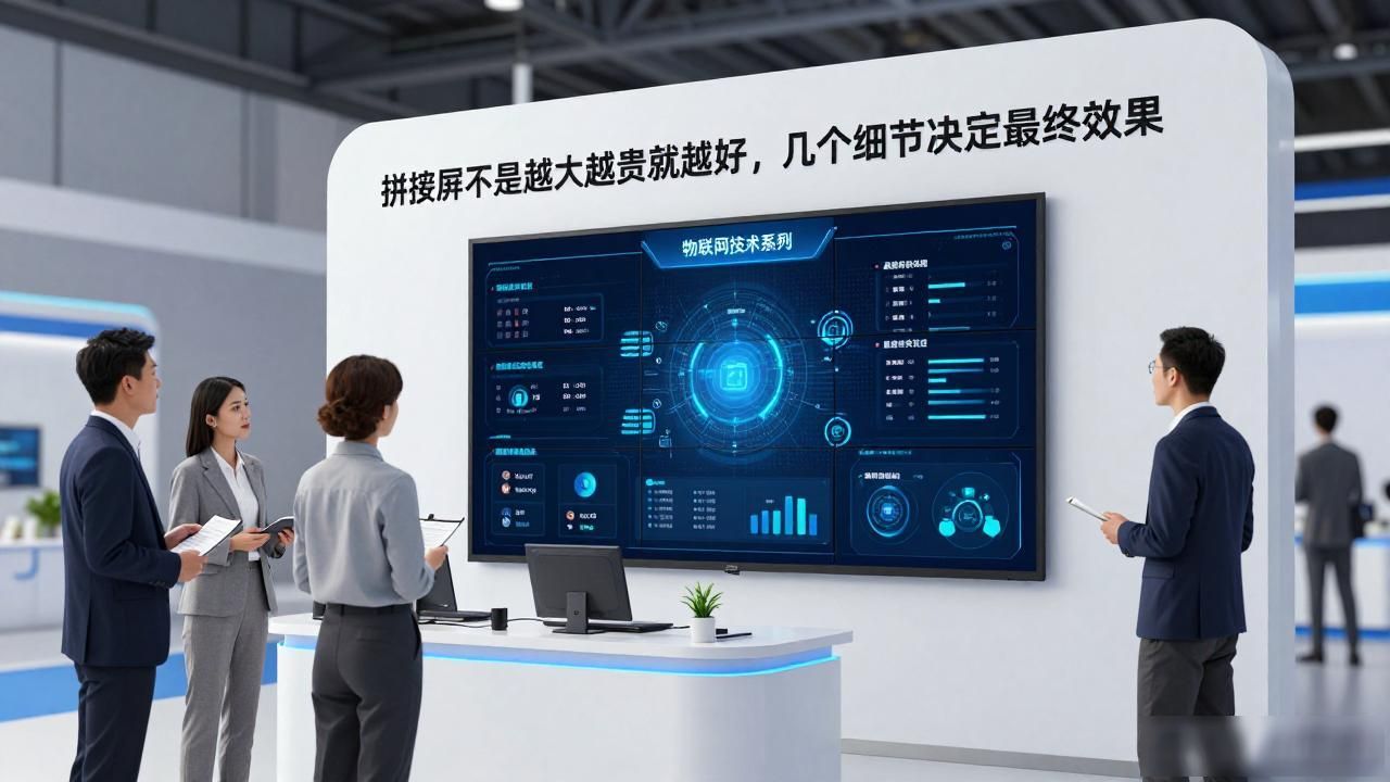 小家电设计展板排版_拼接屏如何提升展位吸引力_液晶拼接屏在展台的应用