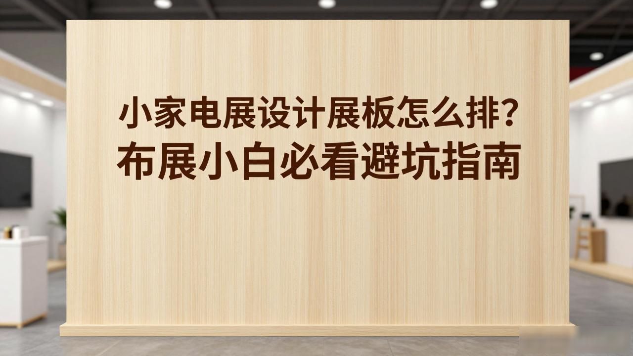 深耕珠三角的主场搭建团队_家电展主场搭建商服务口碑怎么样_小家电设计展板排版