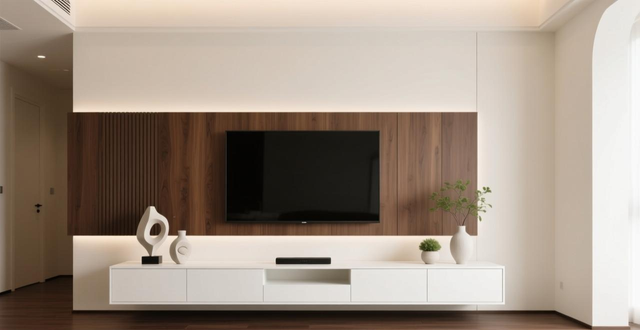 简约客厅背景墙效果图_现代简约客厅背景墙设计_电视背景墙设计图案