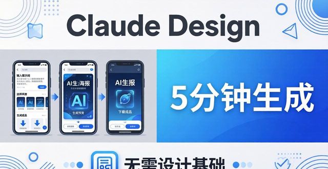 产品原型 AI 生成_Claude Design 对话生海报_产品排版设计 简约