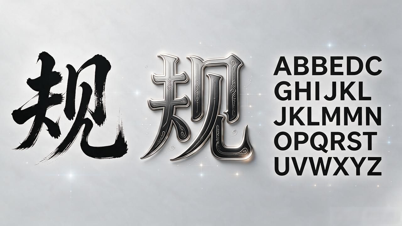 vi排版设计字体_VI设计标准字体_书法艺术标准字体设计