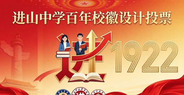 中学校徽设计图案大全_进山中学校徽印章礼品设计作品征集_进山中学百年校庆设计作品投票