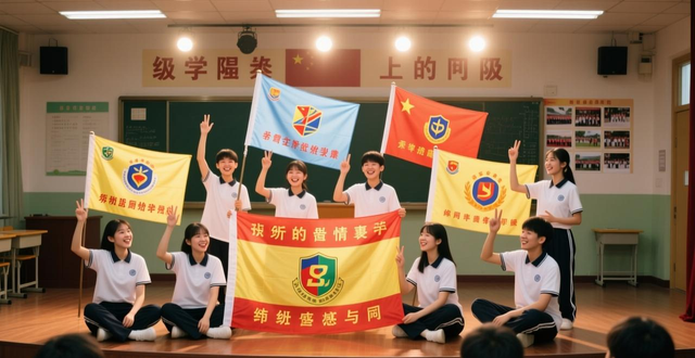 郑州31·103中学2022级班旗寓意介绍_班旗设计图案大全_郑州31·103中学升旗仪式班旗展示仪式