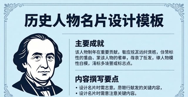 排版设计 竖版_历史人物名片设计模版 历史人物名片怎么写_历史人物名片设计要素