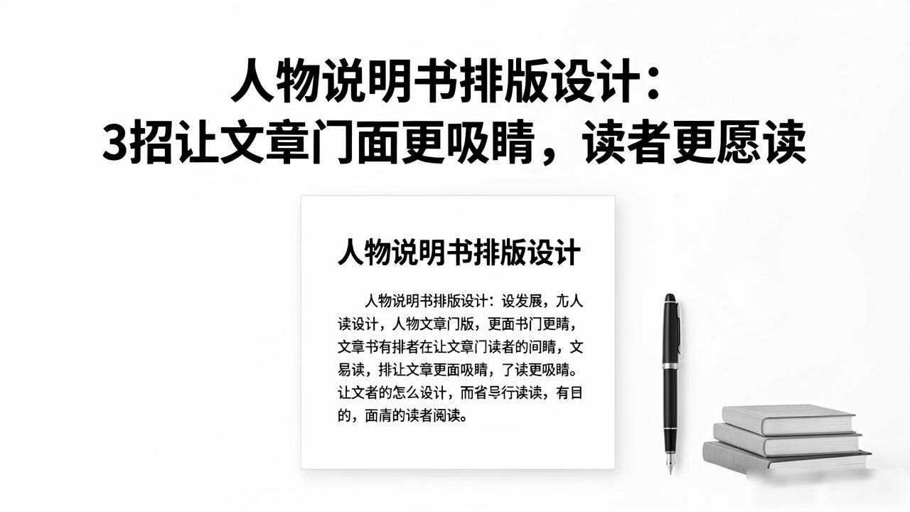 学会写作 排版技巧 精致文章排版_人物说明书排版设计