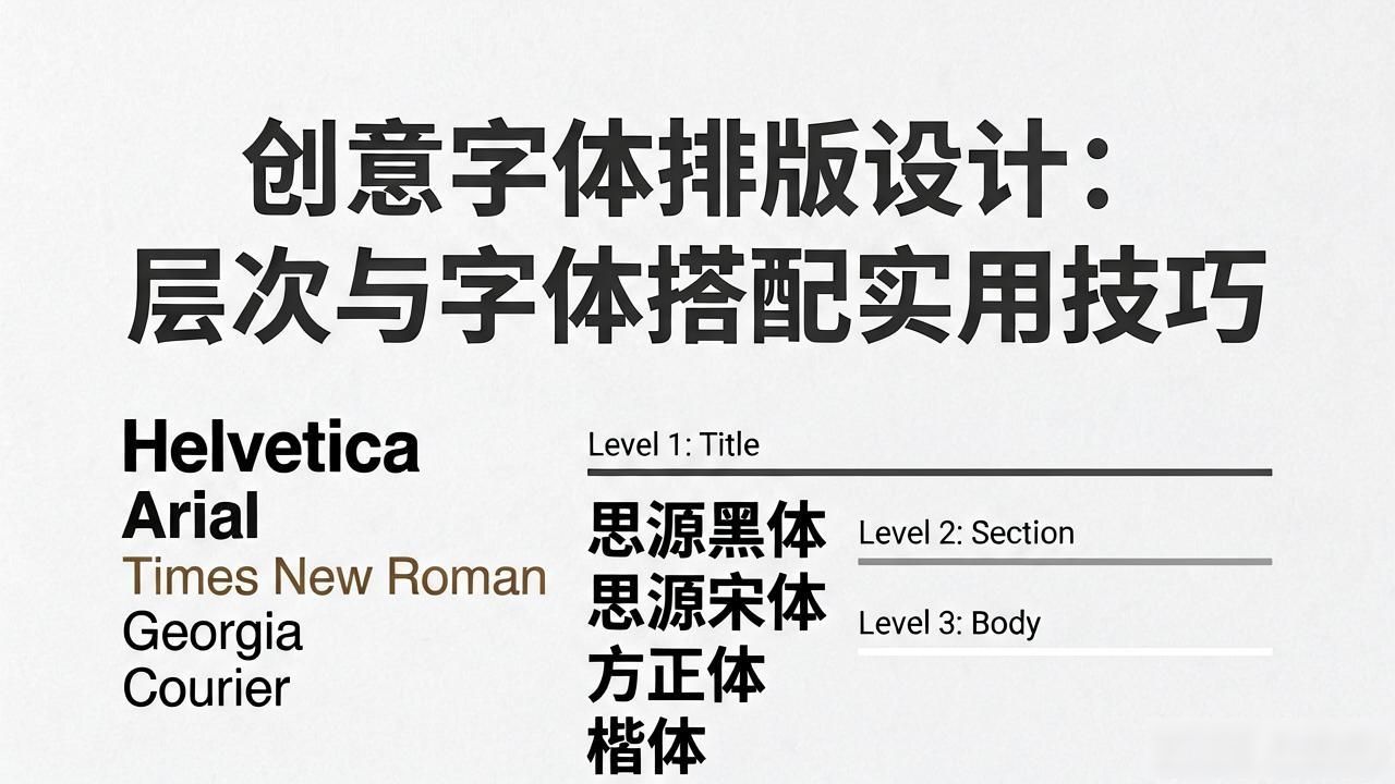 字体选择与组合方法_排版设计技巧_创意字体排版设计