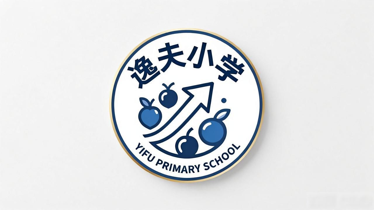 逸夫小学校徽寓意解析_全椒县逸夫小学校徽设计说明_小学校徽设计图案大全