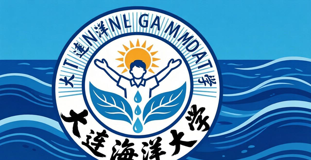 大连海洋大学校徽设计理念_大连海洋大学logo设计含义_校徽设计图案大全带含