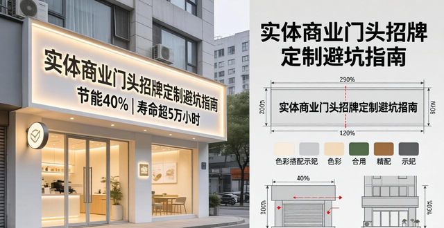 招牌设计图案_广告门头材质选择指南_门头招牌定制避坑技巧