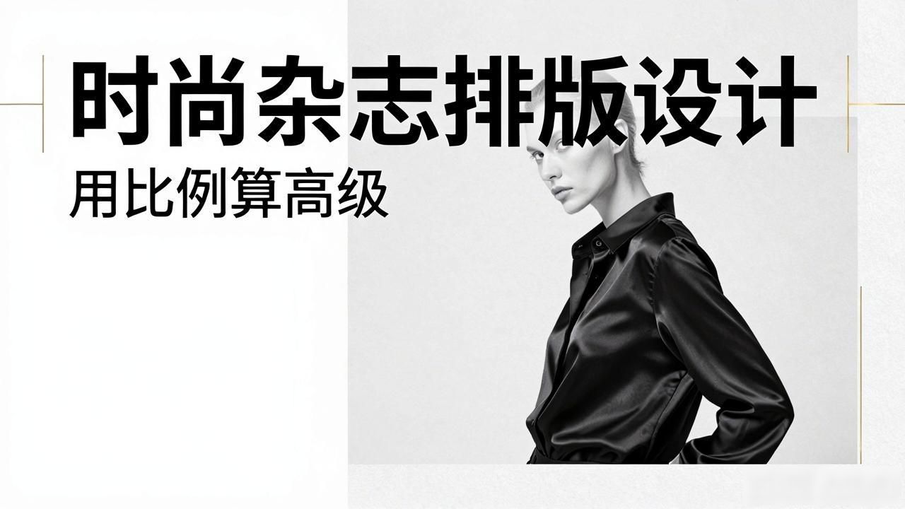 设计比例感_黄金分割原理_时尚杂志排版设计