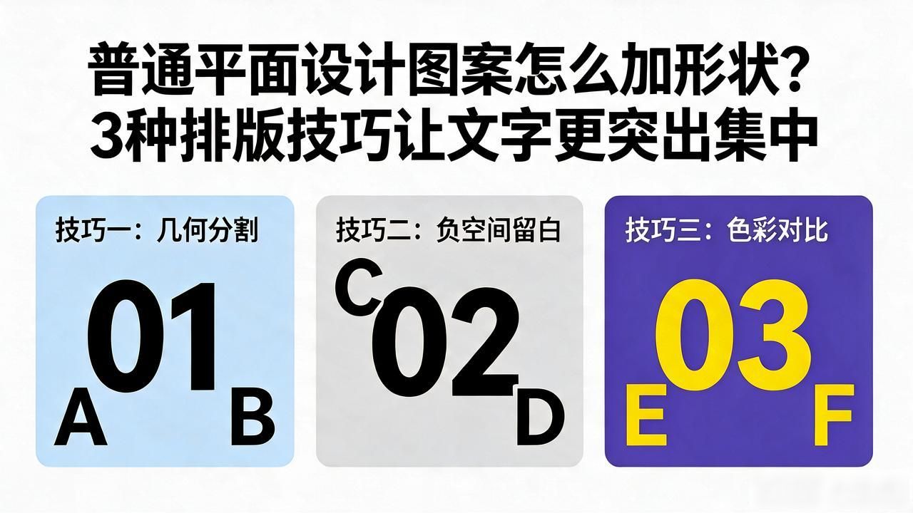 形状图形运用_方形圆形设计技巧_普通平面设计图案