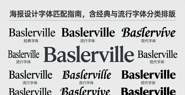 中英文组合排版设计_海报设计字体推荐_酸性字体与衬线字体分类整理