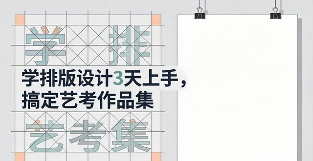 零基础考生Photoshop作品集制作教程_2026年艺考Photoshop作品集排版技巧_学排版设计