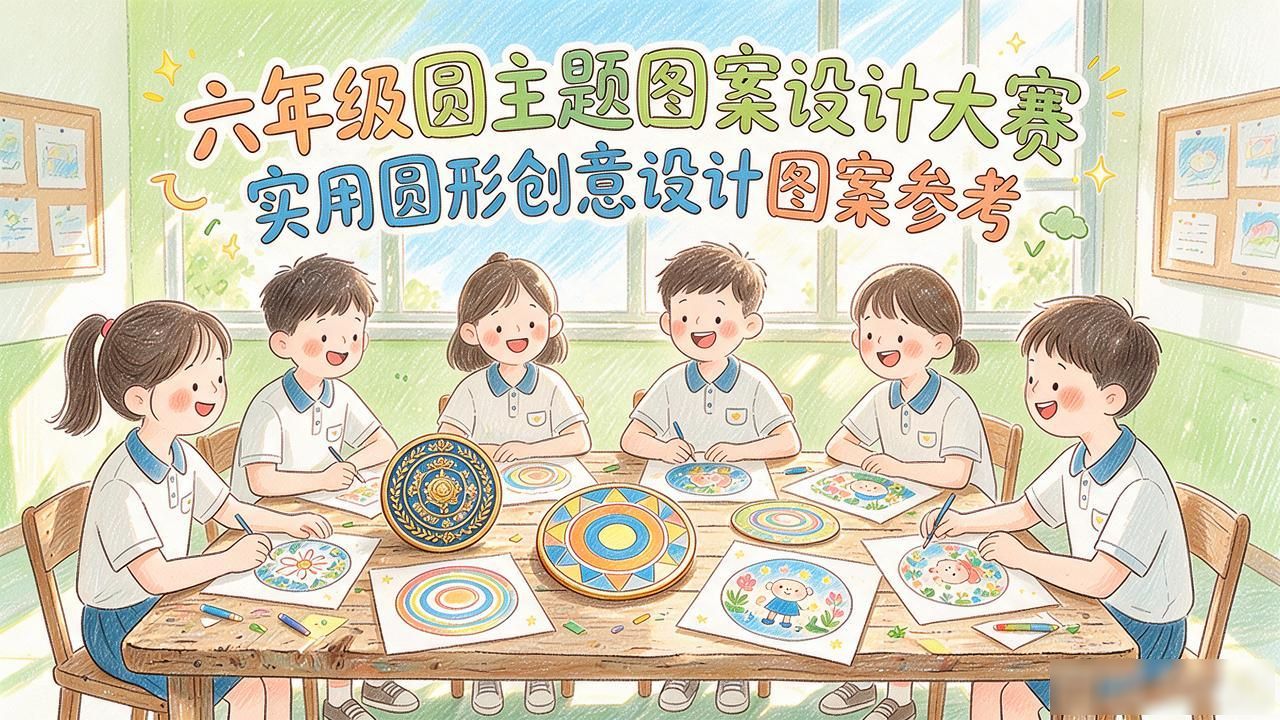 六年级数学上册圆图案设计大赛_我是小小创意家圆主题设计_圆形创意设计图案