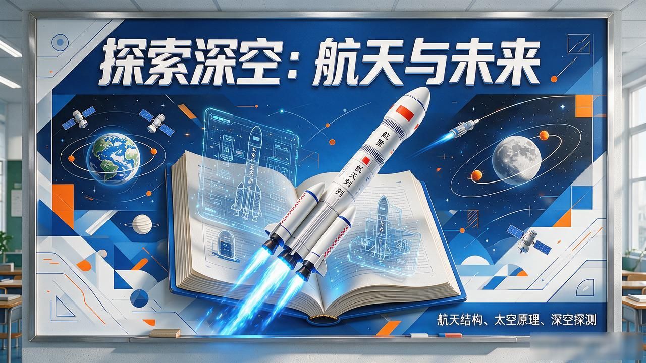 大学教室墙面设计图案_中小学航天科技教室布局方案_校园航天走廊沉浸式设计
