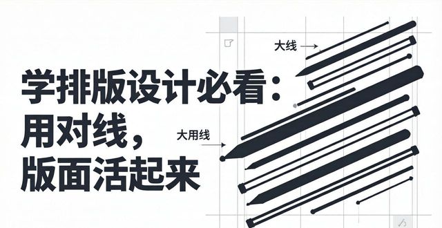 学排版设计_线的种类和粗细_线条在版式设计中的运用