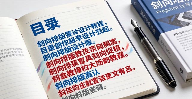 目录排版设计_目录排版设计教程_目录排版设计技巧