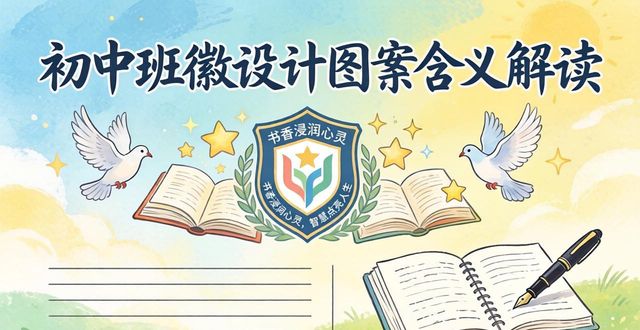 班旗设计理念 班徽设计元素 班风班训寓意_初中班徽含意设计图案