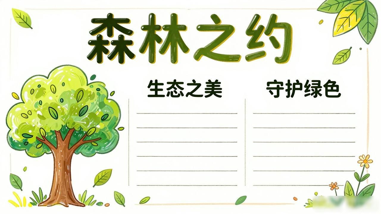 小报排版设计_手抄报万能排版模板_手抄报经典对称式布局