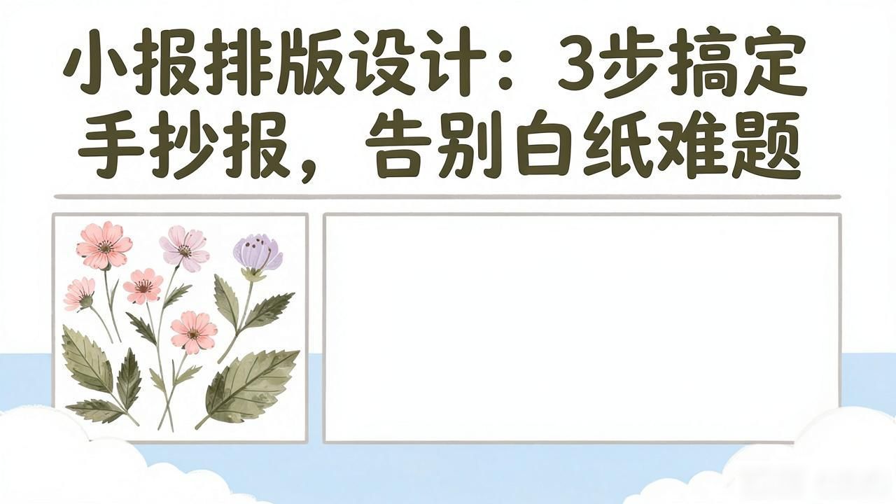 小报排版设计_手抄报布局设计_手抄报排版技巧